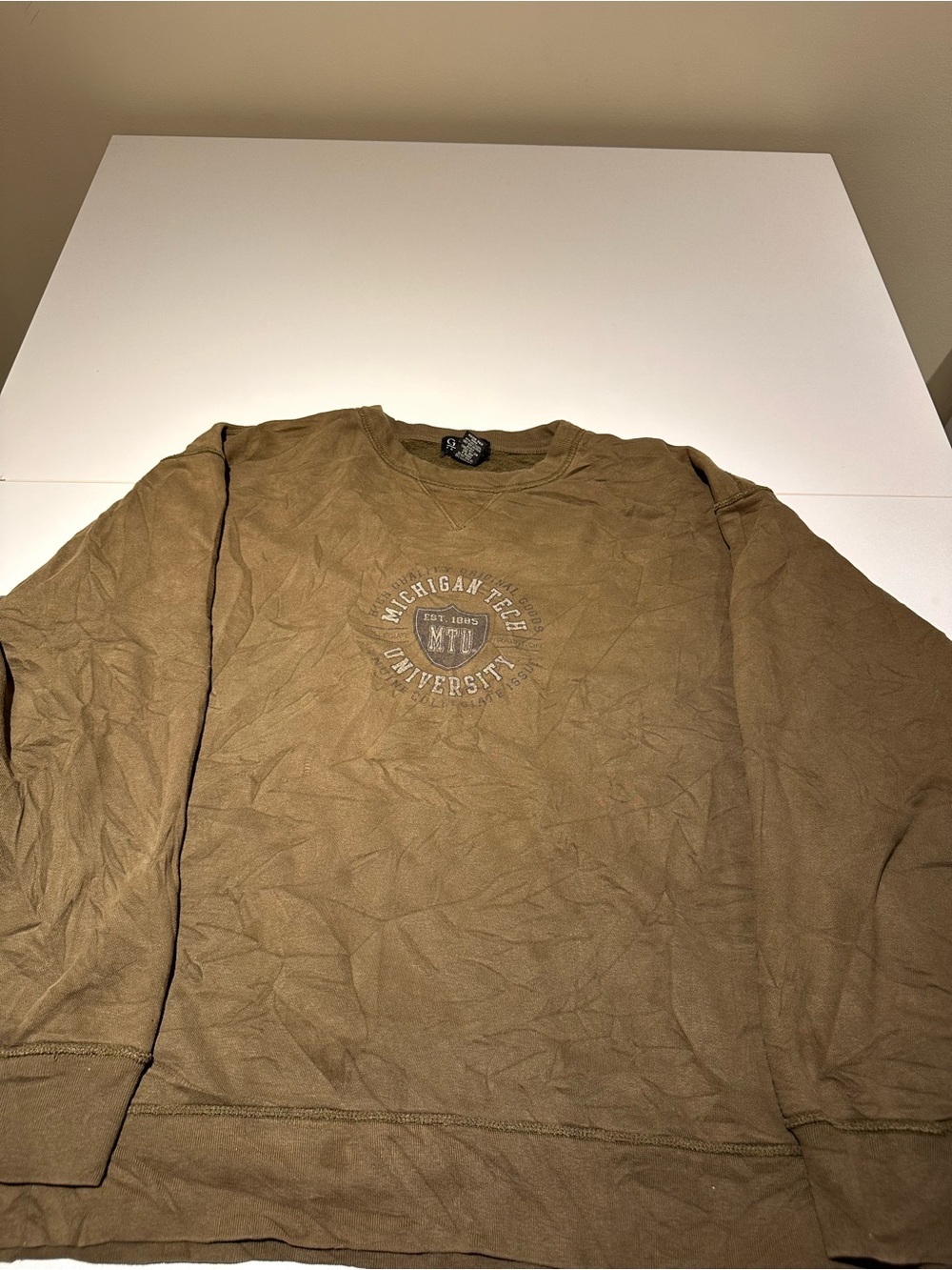 Gear For Sports Brown Michigan Tech University Crewneck Sweatshirt